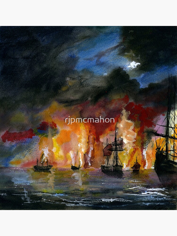 Discover The Burning Ships Canvas