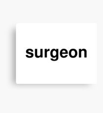 surgeon Canvas Print