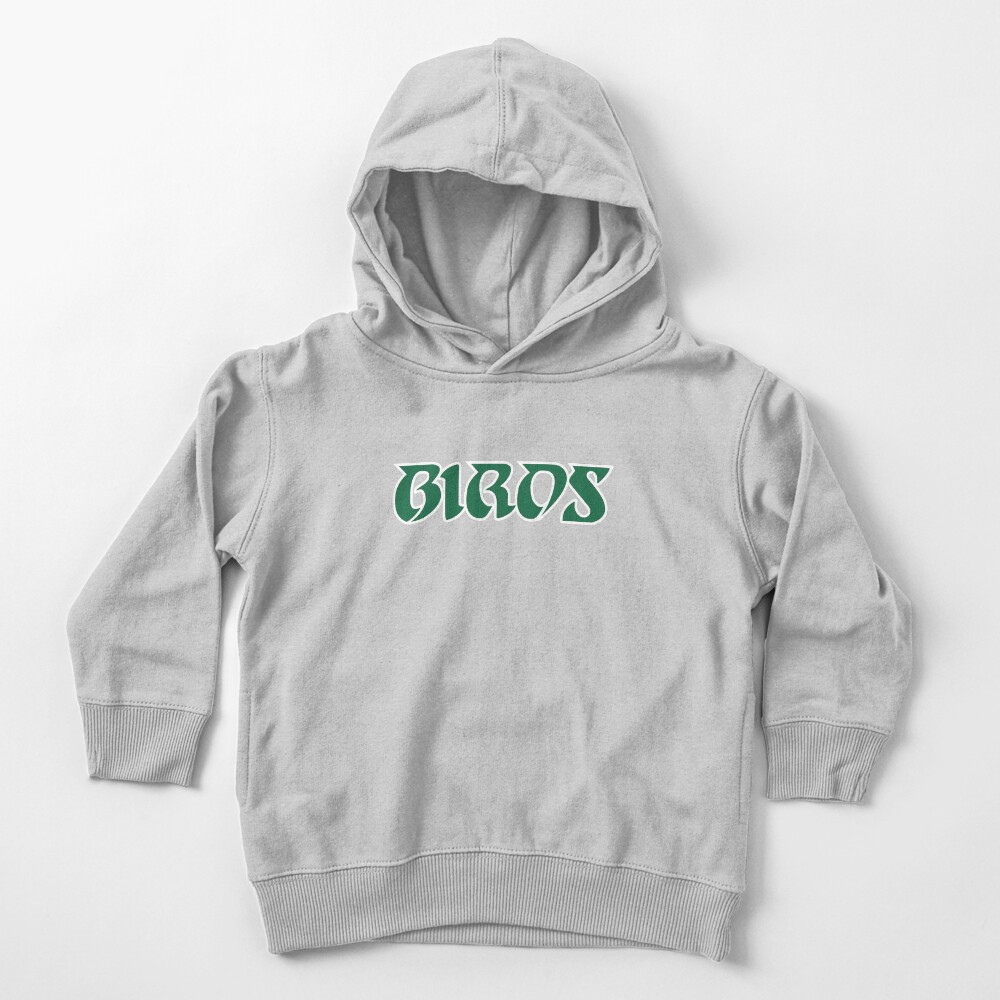 Birds, Retro - Black Toddler Pullover Hoodie