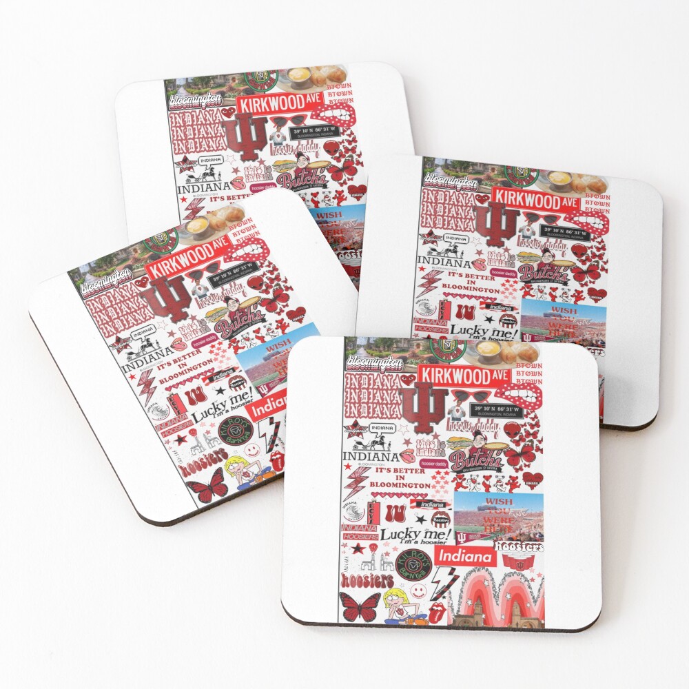 Indiana University Collage Coasters (Set of 4)
