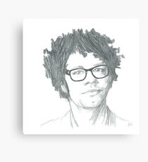 Richard Ayoade Sketch (Large) Canvas Print