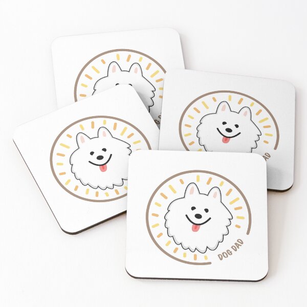 Item preview, Perfect gift for samoyed dog dad. Bright color and lovely simple illustration. designed and sold by hsuanjj.