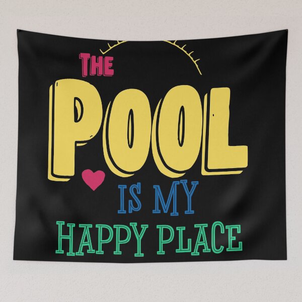 Item preview, The Pool Is My Happy Place designed and sold by Ouaday.