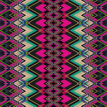 Artwork thumbnail, Pink Abstract Geometric Pattern by semas