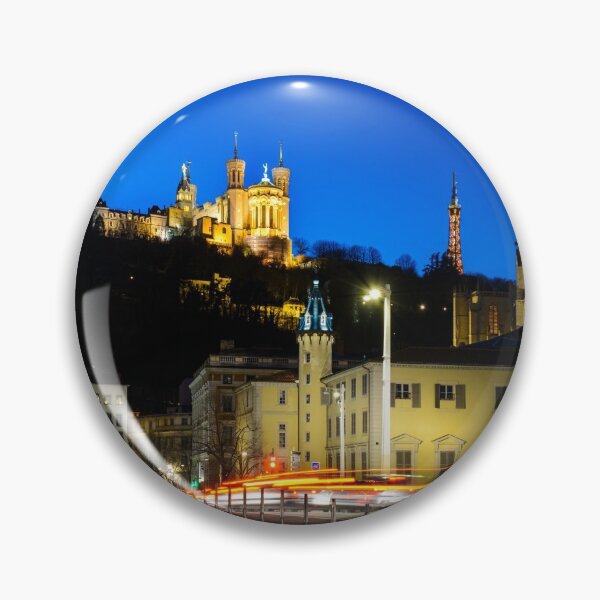 Item preview, Fourviere basilica and citylights designed and sold by Gaël FONTAINE.
