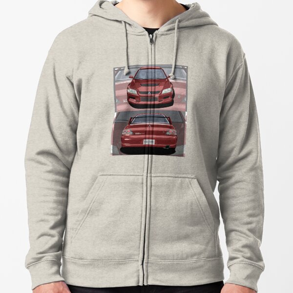 Camiseta Mockup Lancer Evolution viii Sudadera con capucha y cremallera