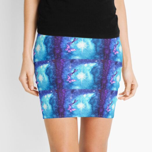 Purple Wings of Hope Mini Skirt