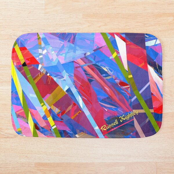 Fractured Glass Bath Mat