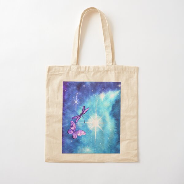 Purple Wings of Hope Cotton Tote Bag