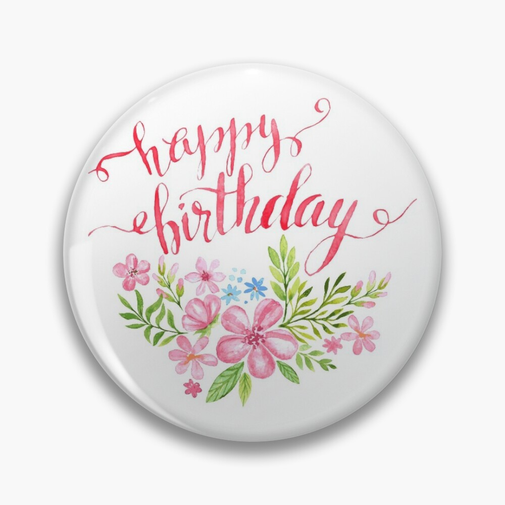 Round Sticker  Happy Birthday