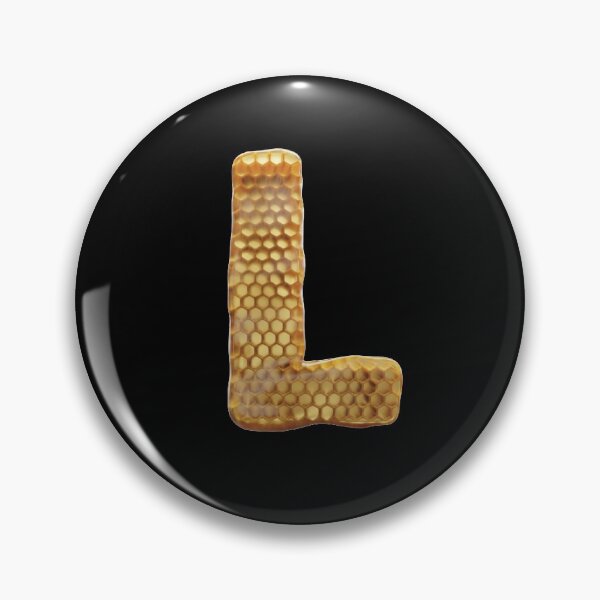 Item preview, L Letter 3d Honey Alphabet Font designed and sold by HelloFromAja.