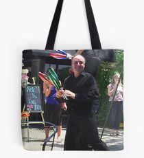 Then he saw the camera Tote Bag