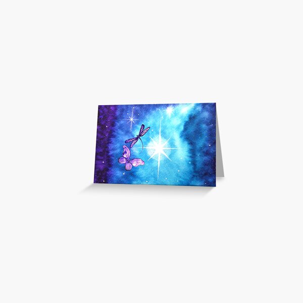 Purple Wings of Hope Greeting Card