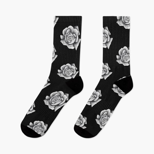 Item preview, Black and White Roses Print designed and sold by Flower Magic .