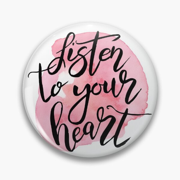 Item preview, Listen to Your Heart - Watercolour Quotes designed and sold by mcaussieb.