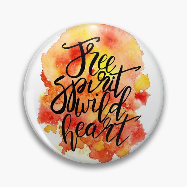 Item preview, Free Spirit Wild Heart - Watercolour Quotes designed and sold by mcaussieb.