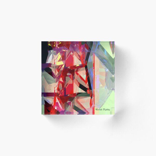 Red Tower Acrylic Block