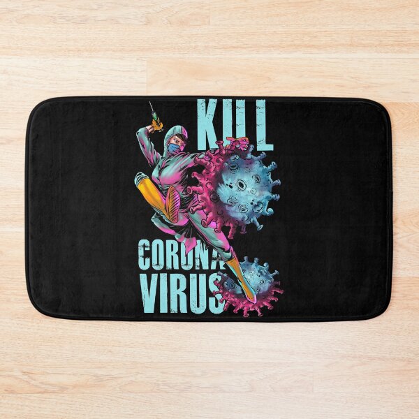 Item preview, Kill Coronavirus black background designed and sold by unfamouzzz.