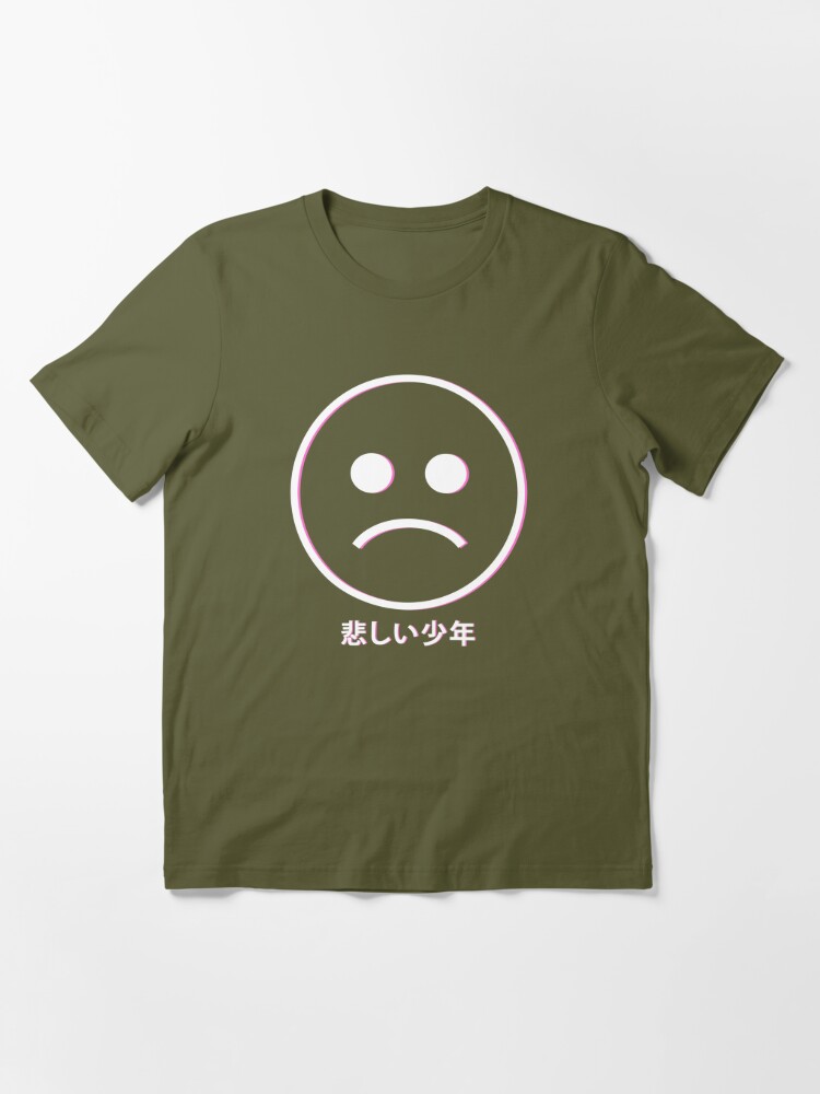 Distressed Vaporwave Aesthetic Sad Boys Japanese Text Retro 80s 90s Fashion  Essential T-Shirt for Sale by Bragamontes