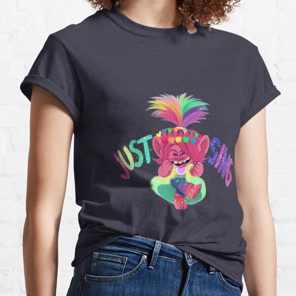 Little Jasmine Trolls World Tour Cotton Short Sleeve Tee