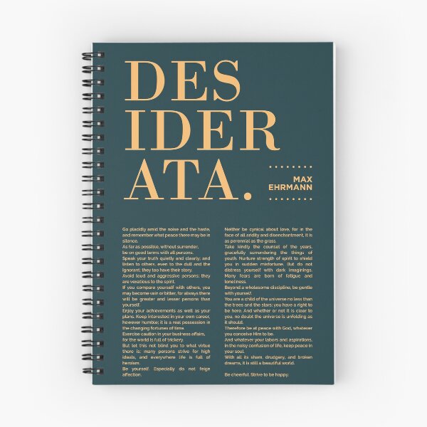 Item preview, Desiderata, Max Ehrmann - Typography Print 16 - Literary Poster designed and sold by Studio Grafiikka.