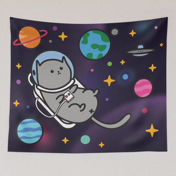 Item preview, Astronaut Cat - The Cute Cat In Space designed and sold by thecatcouch.