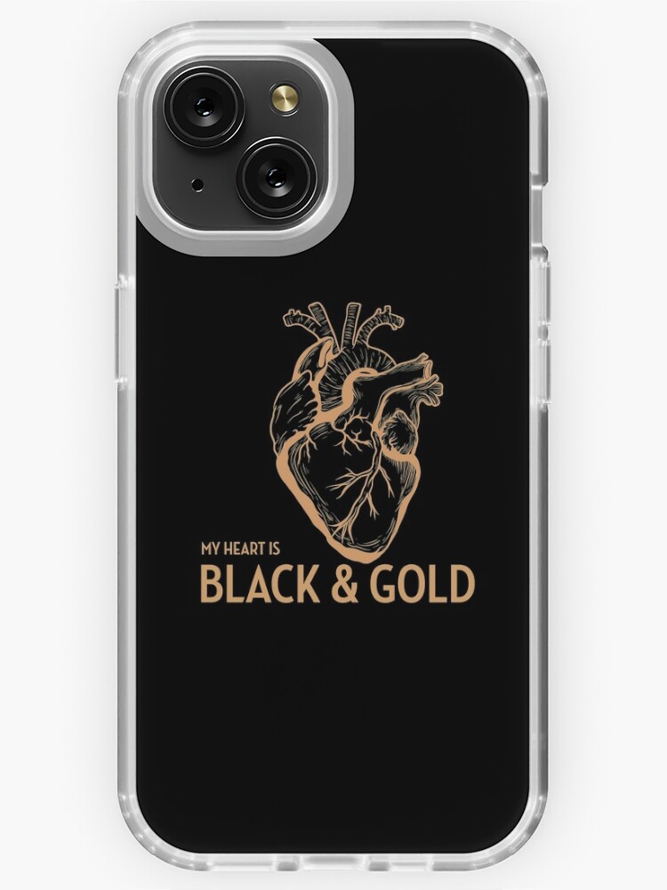 My Heart is Black and Gold LAFC Los Angeles Football Club iPhone Case