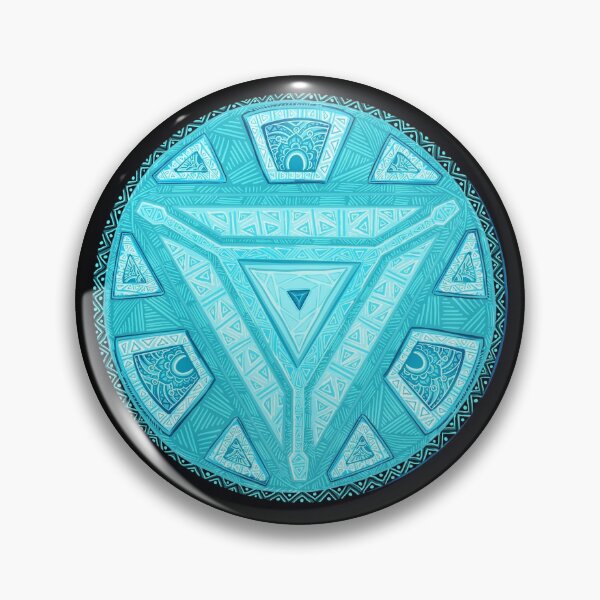 Item preview, Wakandan Style Arc Reactor Blue designed and sold by Gemgrumps.