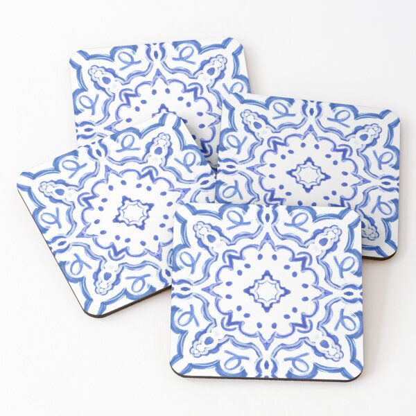 Item preview, Blue and White Mandala designed and sold by Gretchen Slagle Studio.