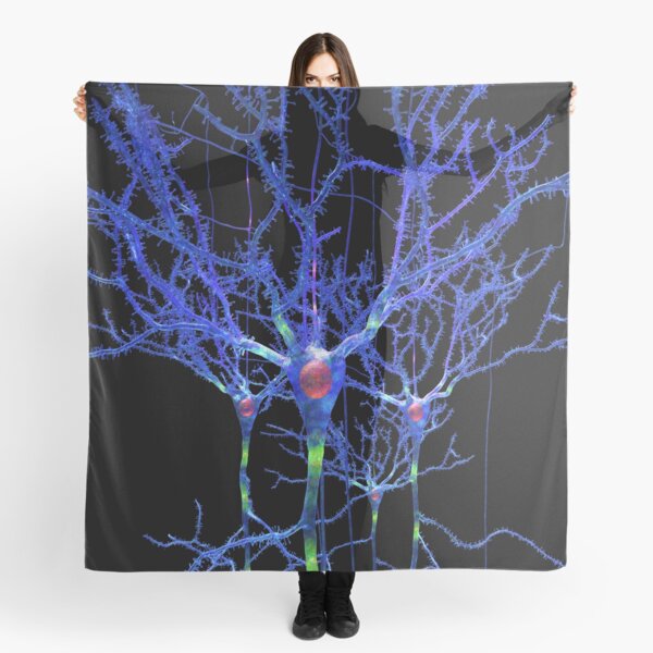 Blue Neurons or Brain Cells Scarf