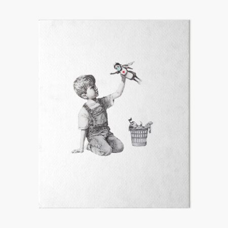 Banksy tribute to nurses Art Board Print