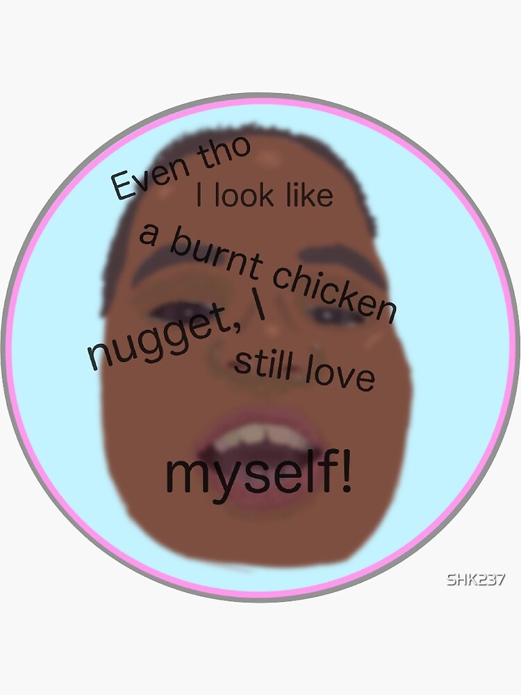 "Chicken Nugget guy " Sticker for Sale by SHK237 Redbubble