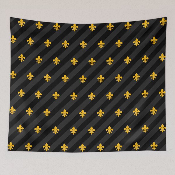 Item preview, Fleur de Lys / Fleur de Lis black-yellow designed and sold by lathspell.