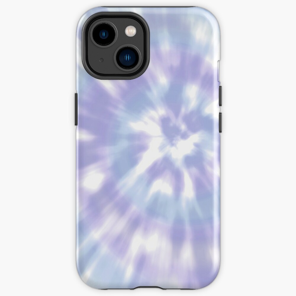 Coque iPhone « Teinture cravate bleu clair pastel et violet clair - Bleu  pâle esthétique, mauve, lilas », par The-Goods | Redbubble