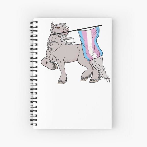 Aperçu de l'œuvre Transgender flag (white draft) [Queer horse] créée et vendue par ScotisFr.