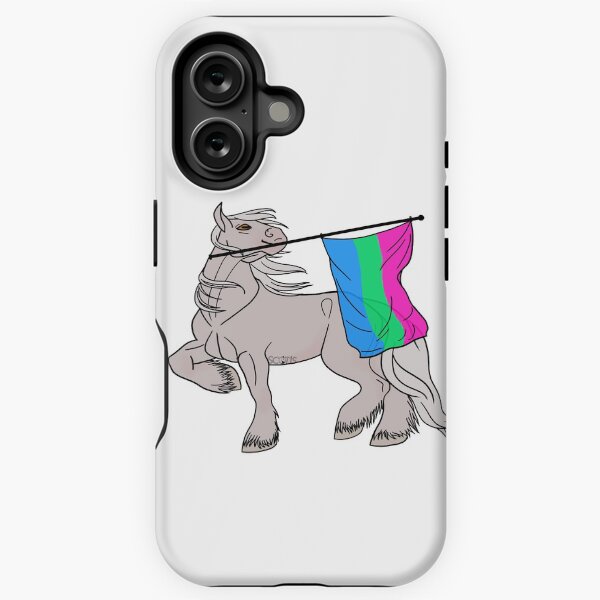 Aperçu de l'œuvre Polysexual flag (white draft) [Queer horse] créée et vendue par ScotisFr.