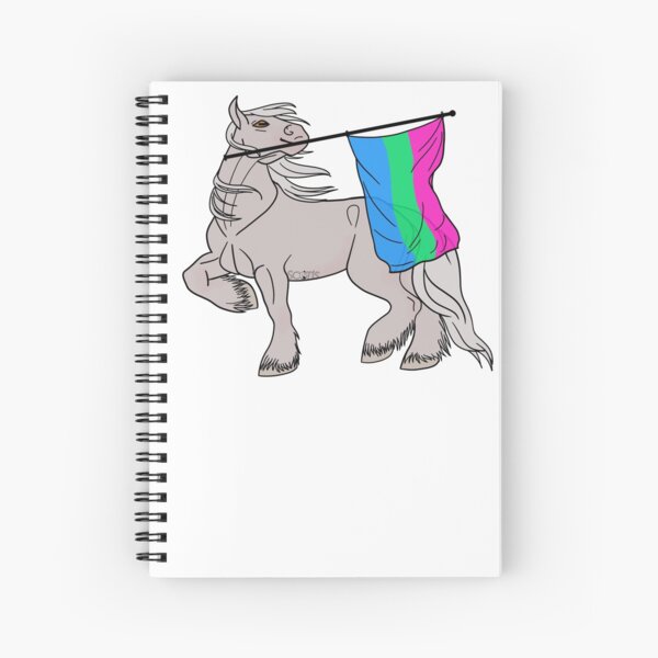 Aperçu de l'œuvre Polysexual flag (white draft) [Queer horse] créée et vendue par ScotisFr.