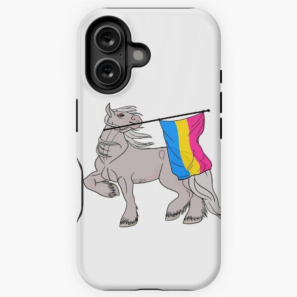 Aperçu de l'œuvre Pansexual flag (white draft) [Queer horse] créée et vendue par ScotisFr.