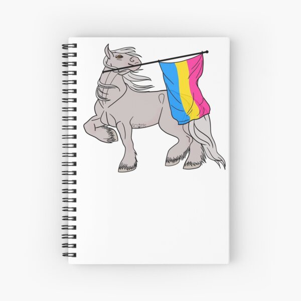 Aperçu de l'œuvre Pansexual flag (white draft) [Queer horse] créée et vendue par ScotisFr.