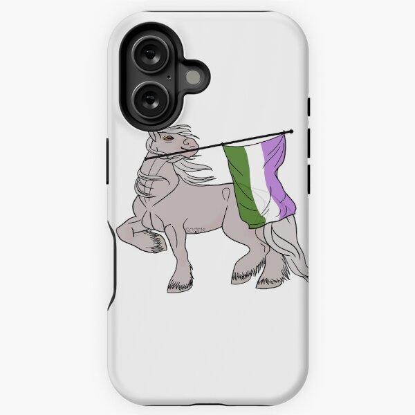 Aperçu de l'œuvre Genderqueer flag (white draft) [Queer horse] créée et vendue par ScotisFr.