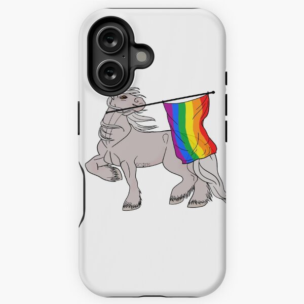Aperçu de l'œuvre Gay flag (white draft) [Queer horse] créée et vendue par ScotisFr.