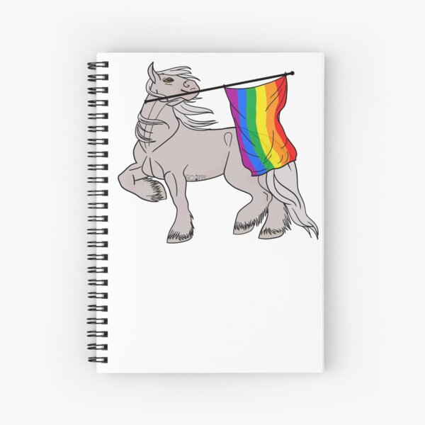 Aperçu de l'œuvre Gay flag (white draft) [Queer horse] créée et vendue par ScotisFr.