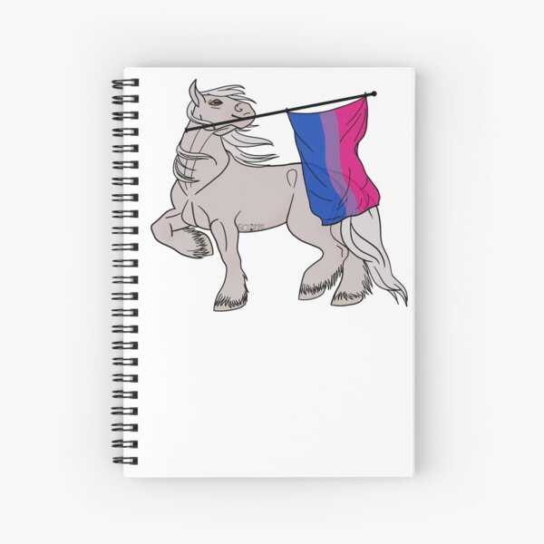 Aperçu de l'œuvre Bisexual flag (white draft) [Queer horse] créée et vendue par ScotisFr.