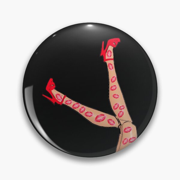 Item preview, I want to kiss you all over! Great Legs & Stilettos! Lipstick Lesbian! designed and sold by loveplasticpam.