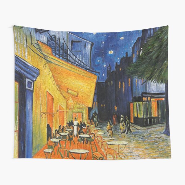 Cafe Terrace at Night - Vincent Van Gogh Tela decorativa