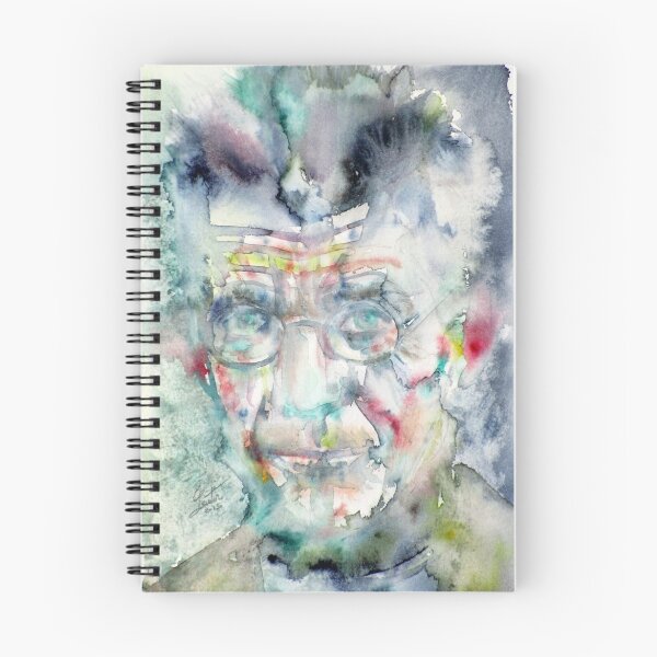 Item preview, SAMUEL BECKETT - watercolor portrait.5 designed and sold by lautir.