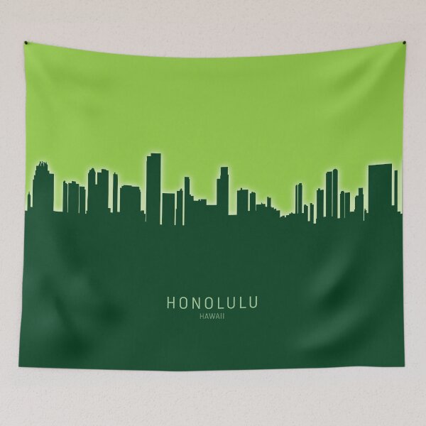 Item preview, Honolulu Hawaii Skyline designed and sold by ArtPrints.