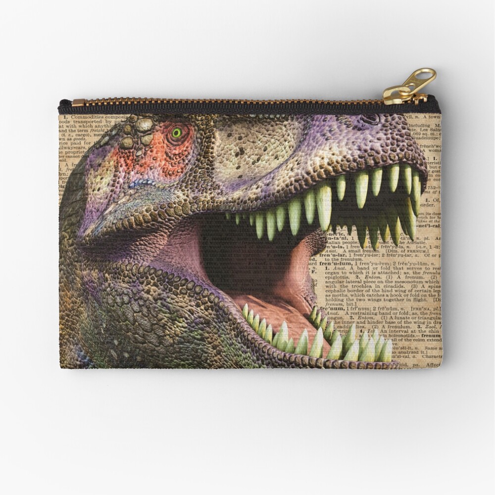 Womens Retro Coin Purse Crocodile Turtle Dragon Iguana Snake Pattern Canvas Makeup Bag With Zipper For Women