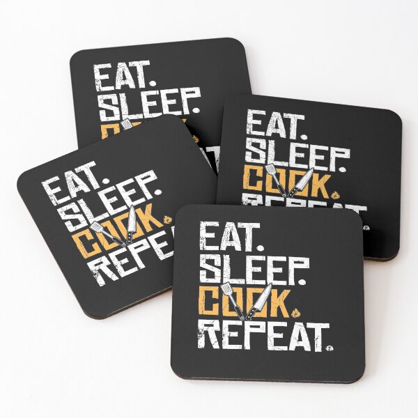 Item preview, Eat Sleep Cook Repeat designed and sold by Captain Mood.