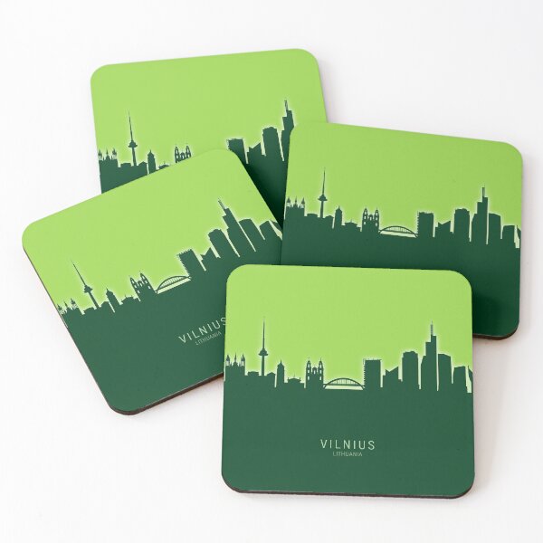 Item preview, Vilnius Lithuania Skyline designed and sold by ArtPrints.
